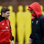 Gerrard training with Klopp