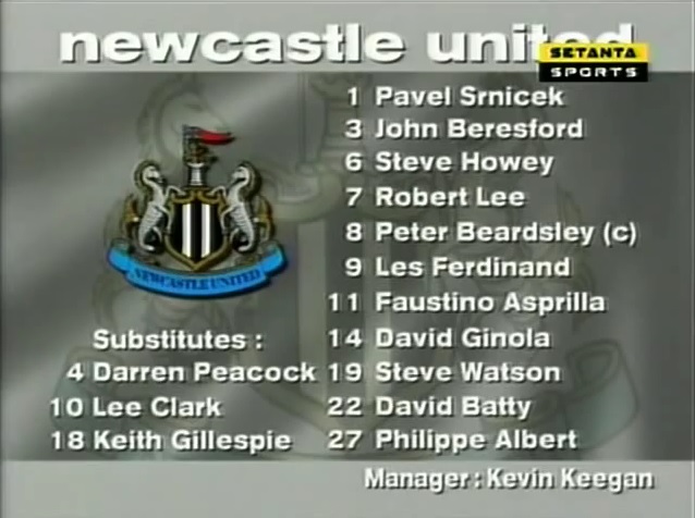 Newcastle United vs. Liverpool 1996